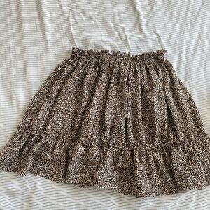 Topshop leopard skirt